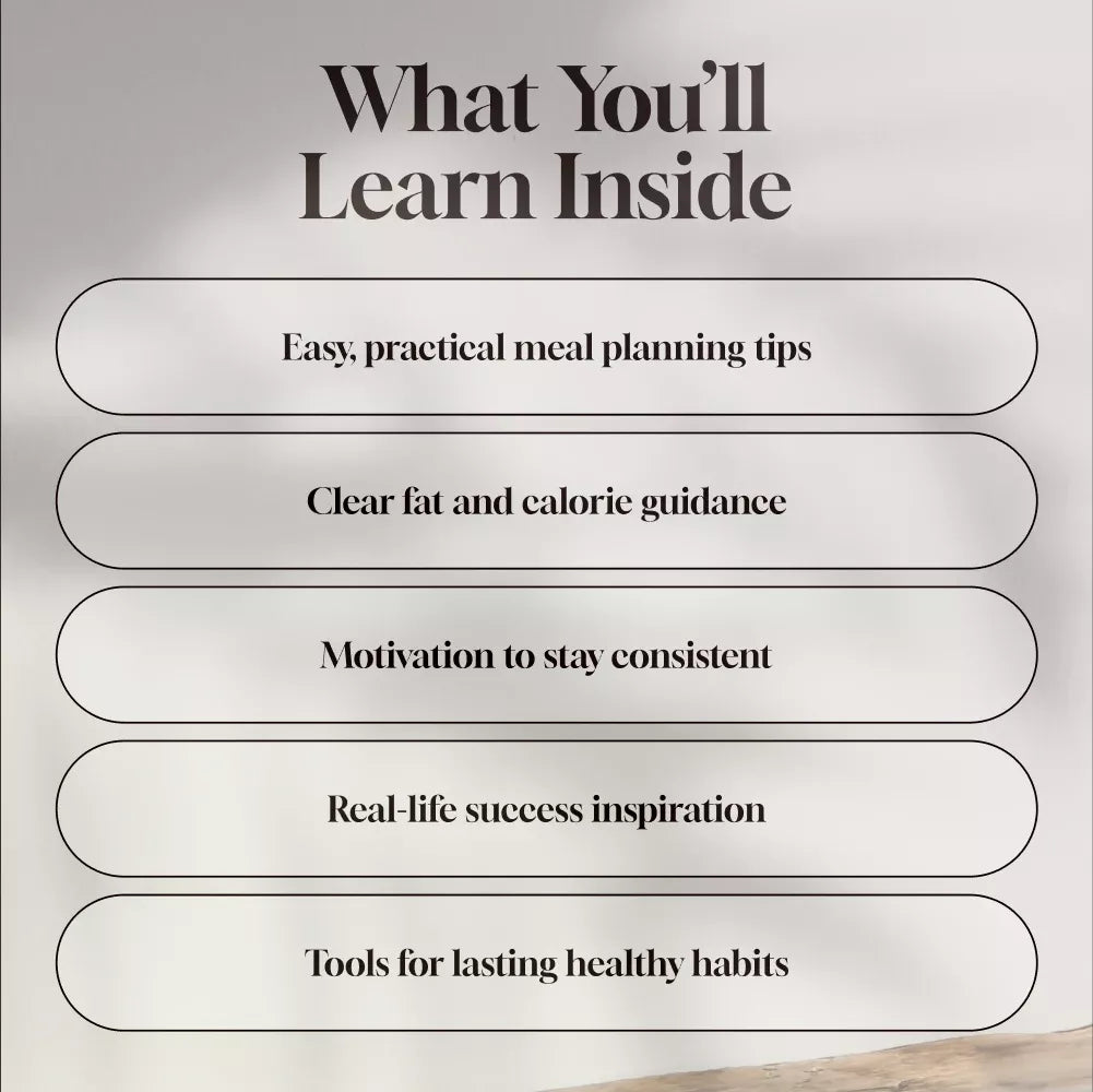 A Beginner’s Guide to a Low-Fat, Low-Calorie Diet | Easy & Effective Low Fat Low Calorie Diet eBook for Weight Loss & Healthy Living | Instant Digital Download