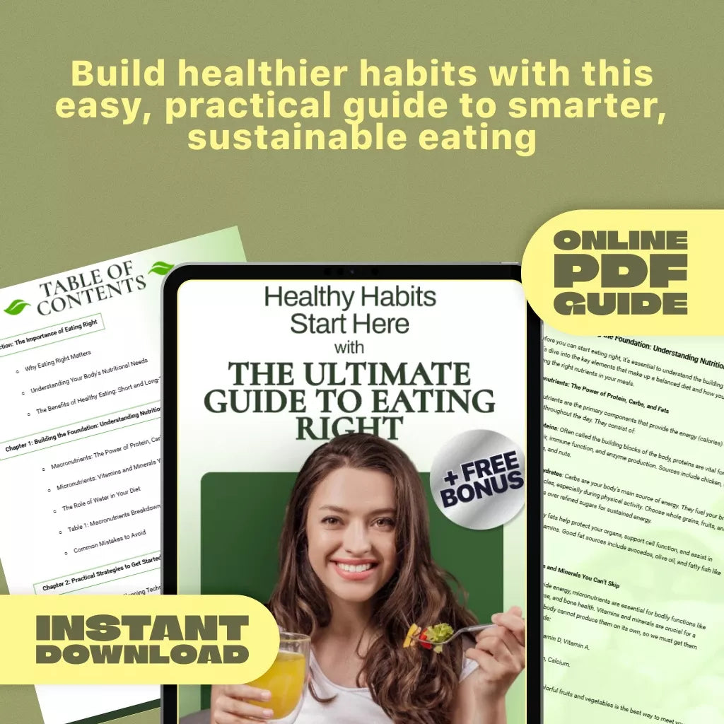 The Ultimate Nourish & Thrive Nutrition Checklist: 50 Simple Steps to Eat Well and Feel Amazing | Digital Healthy Eating Guide, Nutritious Meals Planner, Whole Food Checklist PDF